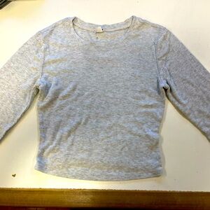 Long Sleeve Light Grey Garage Top